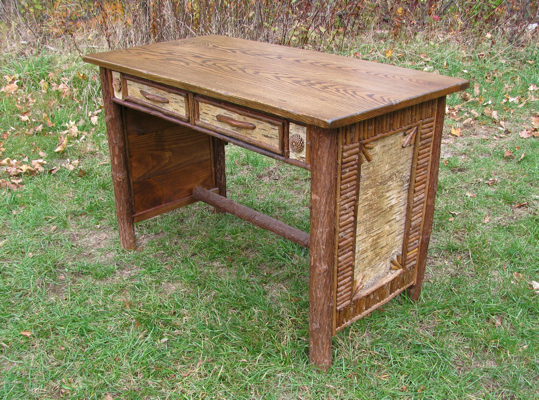 rustic desk, Adirondack rustic furniture